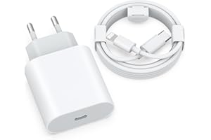 25W iPhone Rapide Chargeur pour iPhone 14/14 Plus/14 Pro/14 Pro Max 13 12 11 SE X XS XR SE 8 7 6 6S, AirPods, iPad, USBC Secteur Prise USB C Mural Alimentation Adaptateur