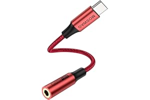 MOSWAG Adapter USB C na gniazdo słuchawkowe 3,5 mm, kabel USB C na AUX Audio Dongle kompatybilny z Pixel 6, 5, 4, 3, 2 XL, Samsung Galaxy S22 S21 S20 Ultra S20 + Note 20 10 S10 S9 Plus iPad Pro