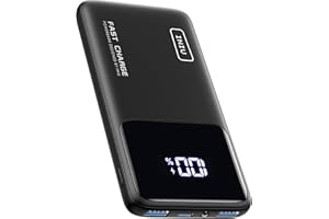 INIU Power Bank, 10000mAh Slimmest Fast Charge Powerbank, 22.5W Caricatore Portatile PD3.0 QC4.0 USB C Input & Output, Caricabatterie portatile per iPhone 16 15 14 13 12 Pro Max Mini Plus Samsung S21