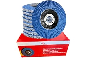 Q TOOLS Disco lamellare 125 | qualità artigianale, 20 pezzi | Mix Pack | fornitore tedesco (Mix 3 per 5 dischi da 40,60,80,120)