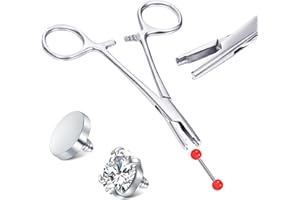 NIUSIMAN pinza piercing Strumento per piercing Morsetti per tutti i pinze piercing, strumento versatile per piercing all'orecchio labbro ombelico lingua ombelico setto sopracciglio