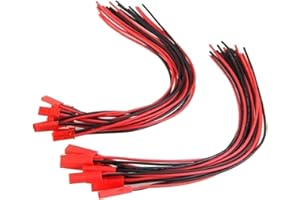 Haobase 10 paires de câbles avec connecteur JST mâle femelle 150mm pour servo RC Aircraft