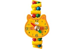 Bino & Mertens- Reloj de Madera - Gato, Multicolor (Mertens GmbH 9987138)