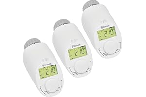 ‎EQIVA Eqiva Bluetooth Smart Elektronik-Heizkörperthermostat, mit App-Steuerung (3er-Set)