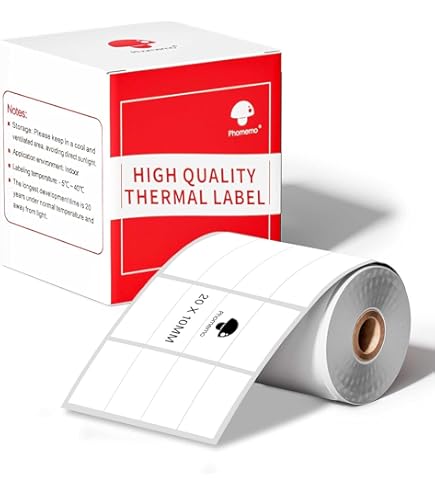 Netuno 1 Roll Of White Theral Labels 60x30 2.4x1.2 In 1000 Pieces