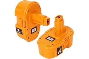 AKKOPOWER DC9096 Battery 18V NI-MH Battery 4.5Ah Replacement Battery for DeWalt DC9096 DE9098 DE9096 DE9098 DW9096 DW9095 DW9503 DE9503 DE9039 Replacement Battery for 18v Dewalt Batteries (2Pack)