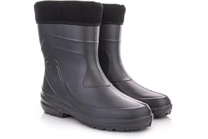 LEMIGO Jessy leichte Damen EVA Gummistiefel (Carbone, 40 EU)