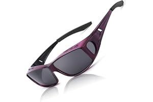 LVIOE Unisex Polarisiert Überzieh-Sonnenbrille, Fit Over Brille für Brillenträger 100% UVA UVB Schutz