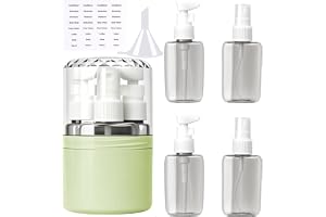 HONMINHUA 4-i-1 reseflaskor för fyllning set 50 ml reseflaskor set reseprylar flygplan reseset stabil vattentät läckagesäker för resor kontor