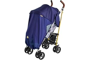 Koo-di Universal Single Stroller Sun Shade - Pram Sun shade Cover with Enhanced Sun Protection, Promotes Restful Naps for Baby - Fits Most Standard Single Pushchair & Buggy - Blocks 93% UVA & UVB Rays