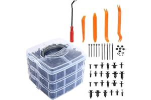 MIRTHBUY 675Stk Auto Befestigung Clips Halteklammern Stoßstangen Zierleisten Kunststoff Befestigungclips Auto Halterungs Clips 16 Größen mit Demontage Werkzeuge