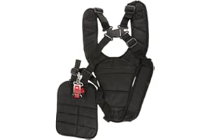 YARDWE Arnes Desbrozadora Profesional Doble Correa de Arnés para el Hombro Botonadura para Desbrozadora Strimmer Desbrozadora Césped Arnes Corta Céspedes Partes ( ,11 x 4.7 x 3.6 Pulgadas)