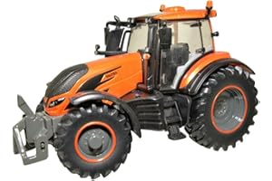 Britains Tractor Coleccionable Valtra T254 Naranja metálico 1:32 para Juego de Granja, Juguetes de Tractor compatibles con Animales de Granja y Juguetes a Escala 1:32, Adecuado para coleccionistas y