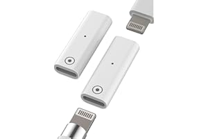 KEFIANY Adaptateur Lightning Femelle vers Lightning Femelle pour Iphone Pencil 1ère Génération(Lot de 2) pour IPad Stylet Chargeur Rechange Accessoire Certifié pour Apple MFI Pen Génération