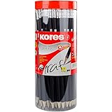Kores - Grafitos: Matite di Grafite HB con Mina Morbida e Gomma da Cancellare, Forma Triangonale Ergonomica, Confezione da 72