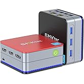 GMKtec Mini PC N100, Preinstalled Windows 11 Pro, G2 Intel N100 (3.4GHz) Dual Lan Mini Computer,12GB DDR5 RAM 512GB SSD, Desk