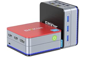 GMKtec Mini PC N100 11 Pro, G2 Intel N100 (3,4 GHz) mini komputer Dual-LAN, 12 GB DDR5 RAM 512 GB SSD, micro PC 4K Triple Output/USB3.2/WiFi 6/BT5.2/ do biura, biznesu