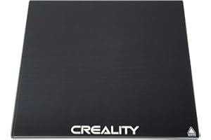 KOYOFEI Creality CR-6 SE Plataforma de Vidrio de Carbono para Impresora 3D, Superficie Construida, Placa de Vidrio Endurecido para CR-6 SE 245 x 255 x 4 mm
