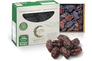 ‎A’LUCRA Alucra Medjool Datteln Medium 500 g - Hochwertige Trockenfrüchte aus Palästina - Natürlich süß ohne Zuckerzusatz - Weiches Fruchtfleisch & milder Geschmack - Für Snacks, Smoothies, Backen und Rezepte