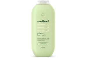 Method Body Wash, Daily Zen, Shower Gel, Vibrant Cucumber, Seaweed and Green Tea Scent, Pack of 1, 532ml