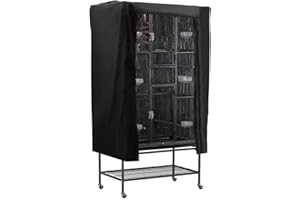 POPETPOP cobertores para jaulas de pájaros, Transpirable, a Prueba de Polvo, Accesorio de Sombra para Mascotas, pájaro ()