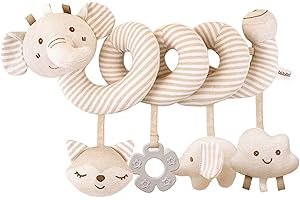 Xweptuy Jouet de Poussette pour bébé, Animaux en Peluche en Spirale Suspendus de Berceau, d'activité sensorielle éducative grinche