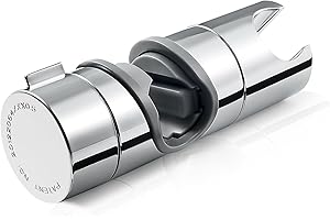 BBLIKE Shower Head Holder - 19-22mm ABS Adjustable Shower Holder Bracket, Universal Shower Head Holder Replacement for 18-25mm Slide Rod, Shower Head Accessories Parts, Chrome Plated