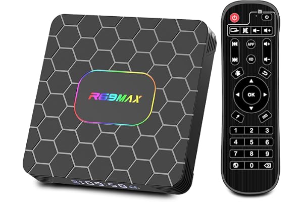 Android TV-box, R69MAX Android 14.0 TV-box med 4 GB RAM ROM RK3528 fyrkärnig Arm Cortex A53 Mali-450 GPU stöd 8K 3D 108