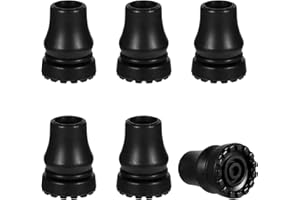 Giantree 6 gumowych kul, 19 mm, gumowe odbojniki do kijków trekkingowych, antypoślizgowe, gumowe końcówki, antypoślizgowe gumowe nóżki, zapasowe gumowe końcówki do kul, kijków trekkingowych, dla