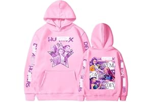 GENERIC Korean Pop Movie Trends Hoodies for Kids Girls Boys, Popular Singer Costume Vintage Y2k Pullover Hip Hop Streetwear Long Sleeve Hooded Sweatshirt Merch Hoodie Carton Print Sweatshirts Hoody