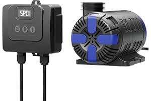SunSun CET-15000 SuperECO Teichpumpe 15.000 l/h / 180 W, energiesparende Filterpumpe, Bachlaufpumpe für Koiteiche, Umwälzpumpe, Gartenteichpumpe