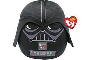 TY Darth Vader Disney Star Wars Squish A-Boos 25 cm, licensierad beanie baby mjuk plyschleksak, samlarobjekt mysig plyschtedd