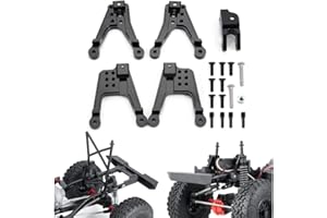 ZUOLAN XUNJIAJIE 1 Set Aluminium RC Shock Absorber Holder, Front/Rear Shock Tower Hoops for Axial SCX10 II 90046 90047 RC Upgrades Part