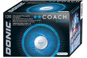 Donic coach P40+, cell-free, 120 table tennis balls in box, white