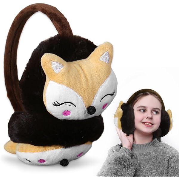 Cache-Oreilles Chat Léopard Pour Fille - Peluche Douce, Taille Enfant, Cadeau Mignon - 2