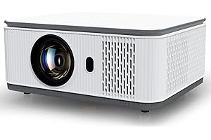 PUTBECY Projector with WIFI and Bluetooth, 4K 1080P Smart Movie Projector 600 ANSl Auto Keystone Quad-Core Compatible for iOS/Android/USB/HDMI/TV Stick