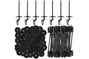 Kocusu Bird Guard for Solar Panels,Animal Guard Fastener Clips,Nylon Solar Panel Guard Clips Roll Kit,Fence Panel Clips,Fence Clips for Panels for Bird,Pigeon Proofing,30PCS