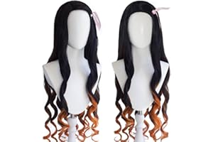 Ani·Lnc Demon Slayer Kimetsu no Yaiba Peluca cosplay Kamado Nezuko