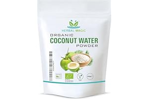 Herbal Magic's Organic Coconut Water Powder - Sparkle your Smoothies, Shakes, Soups, Baking, Curries - Irresistibly nutritive & delicious - Ideal for Athletes, Trainers, gym goers -200gms