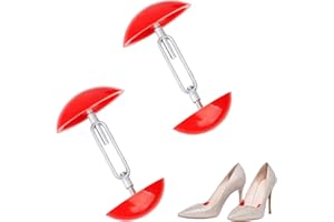 KURYT Shoe Stretcher,2PCS Shoe Tree Women's Boot Stretchers,Shoe Stretchers Men Shaper Extender,Shoe Stretchers for Women Adjustable Shoe Width Extender Shaper Extender Red Mini Shoe Stretcher for Wide Feet