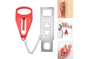 YVIFEVG Tür Tuer Sicherheit Türsicherung Reiseschloss Portable Travel Door Lock Sicherheitsriegel Schlossriege for Travelling Zimmer Hotels Sicherheit, 2 Stück