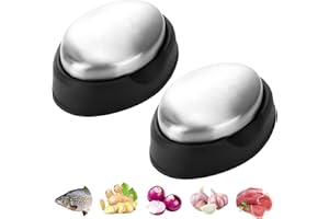 ODDERZZII 2 sztuki mydła ze stali nierdzewnej z tacką, mydło kuchenne ze stali nierdzewnej, metalowy dezodorant, metal Soapi do usuwania nieprzyjemnych zapachów, mydło ze stali nierdzewnej do dezodoryzacji