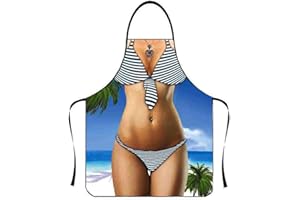 Anzhee Motiv Schürze,Lustige Küchenschürze, sexy Männerschürzen Damenschürze, grillmeister schürze,grillschürze für männer Damen