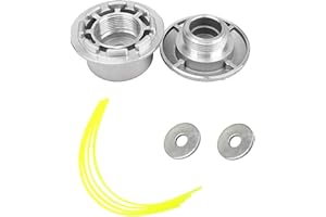 HUDIEPAN Testina Decespugliatore Universale, in Alluminio, Testine per Tagliaerba in con 4 Linee, Testa Doppia, Accessori Tosaerba Adatto per Giardino