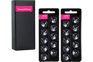 KH HAIKE Hearing Aid Domes for Oticon Replacements, Oticon Minifit Single Vent Bass Domes (8 mm/2 Pack), Universal Domes for Oticon Hearing Aid Supplies