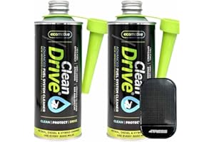 2 x Clean Drive Car Van Petrol Diesel Injector EGR Valves Diesel Particulate Filter DPF Lambda Sensors Fuel System Cleaner Pack. Plus Non Slip Mat