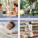 GHB Tragbare Wickelunterlage Wickeltisch für unterwegs Wickelauflage Wasserdicht und langlebig,Bestes Geschenk für Baby Quick und Easy Wickel Kit - 3