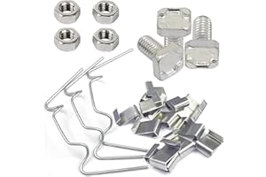 YOUNG WOLF 400 szt. akcesoria do szklarni ze stali nierdzewnej klips do glazury klips mocujący aluminiowy nakrętka śrubowa M6 x 11 pełny zestaw