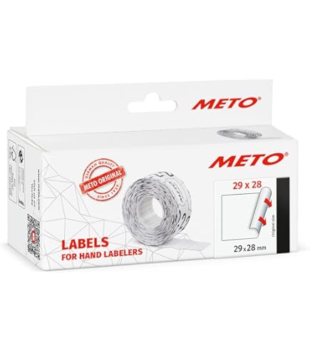 Etichette Adesive Meto 22x12mm - 6000 Pezzi Arancione Fluo Per Etichettatrici - Foto 4