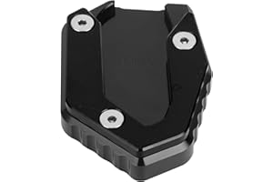 TBEST Almohadilla de extensión reemplazo para Soporte de Motocicleta, Soporte de Soporte Lateral Extensor reemplazo para Motocicleta, Placa de Soporte reemplazo para MT09 Tracer 900(Negro)